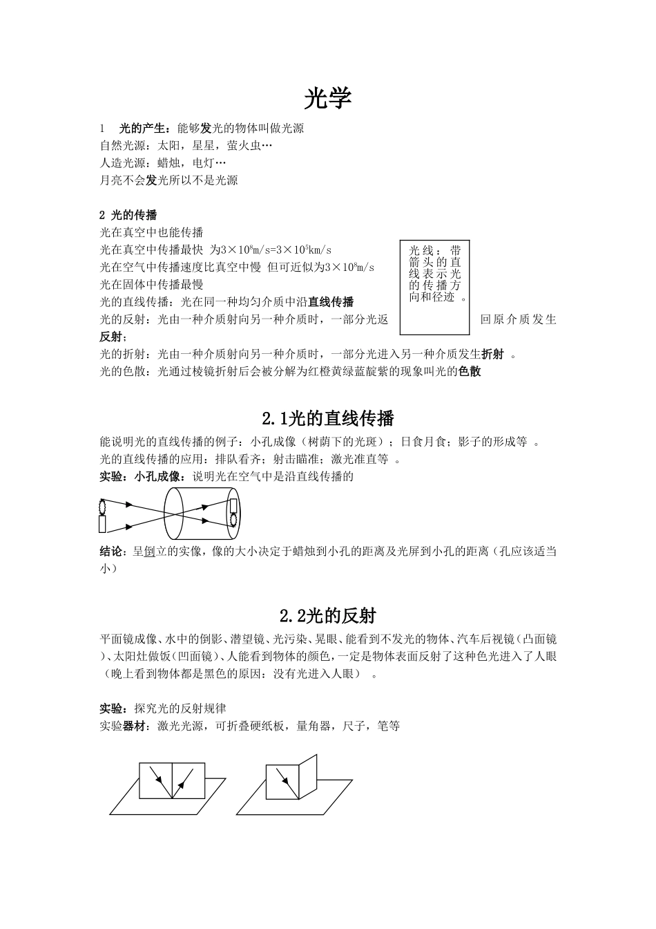 （工作参考最新人教版初中物理光现象知识点考点精华归纳总结.doc_第1页