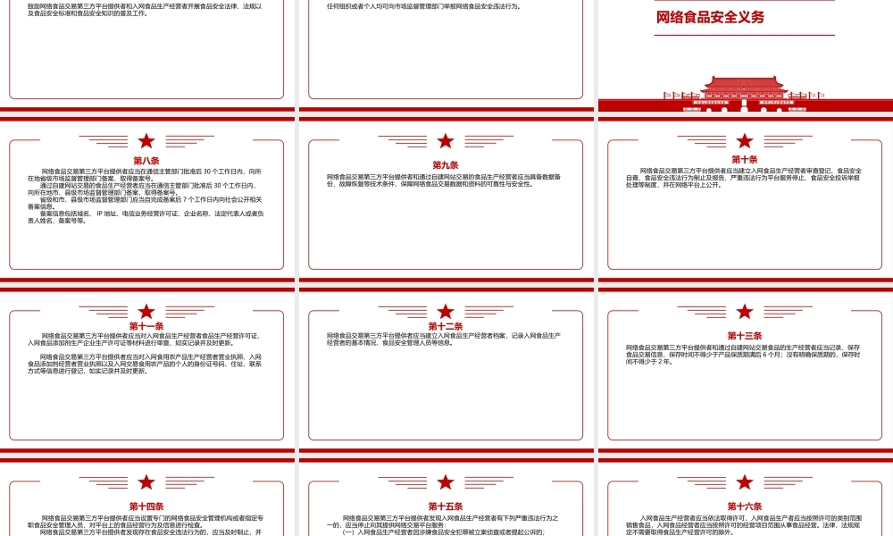 2021《网络食品安全违法行为查处办法（2021修正）》全文学习PPT课件（带内容）.pptx
