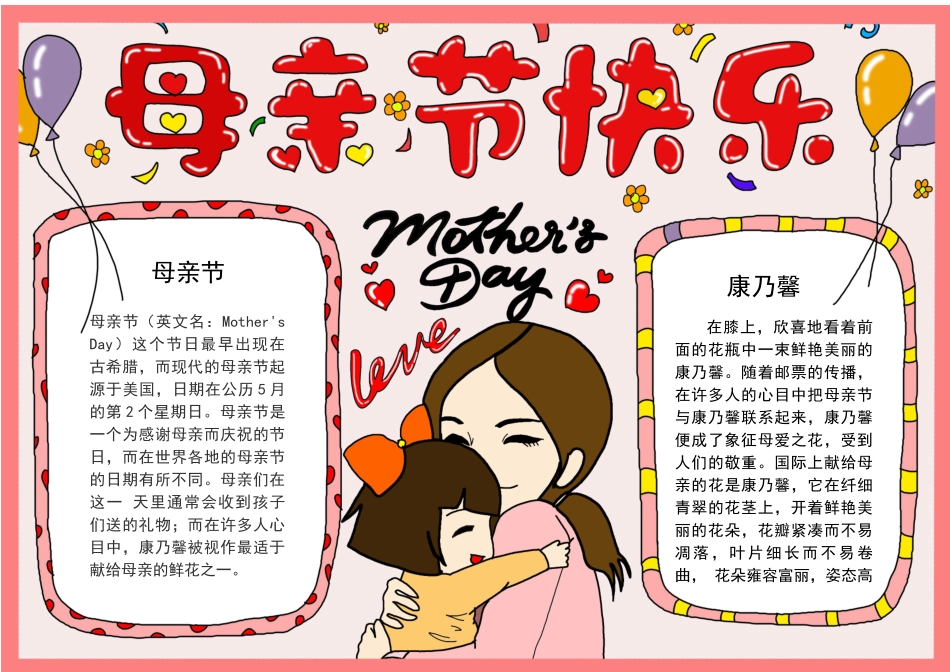 感恩母亲节我爱妈妈手抄报小报1.docx_第2页