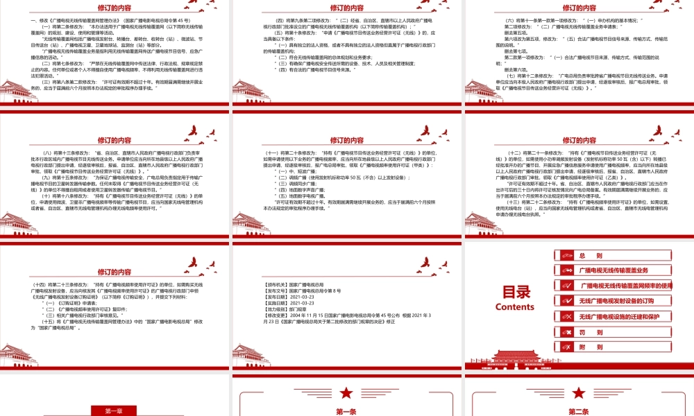 2021《广播电视无线传输覆盖网管理办法（2021修正）》全文学习PPT课件（带内容）.pptx