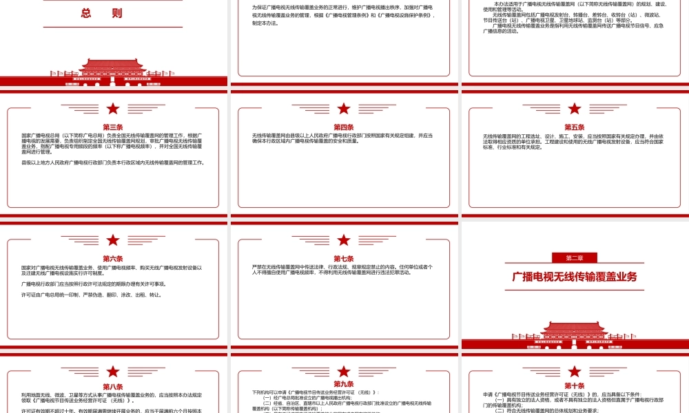 2021《广播电视无线传输覆盖网管理办法（2021修正）》全文学习PPT课件（带内容）.pptx