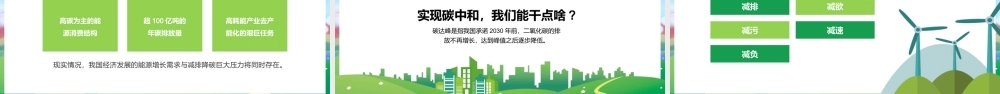 环保节能碳达峰碳中和知识科普宣传公益PPT模板下载.pptx