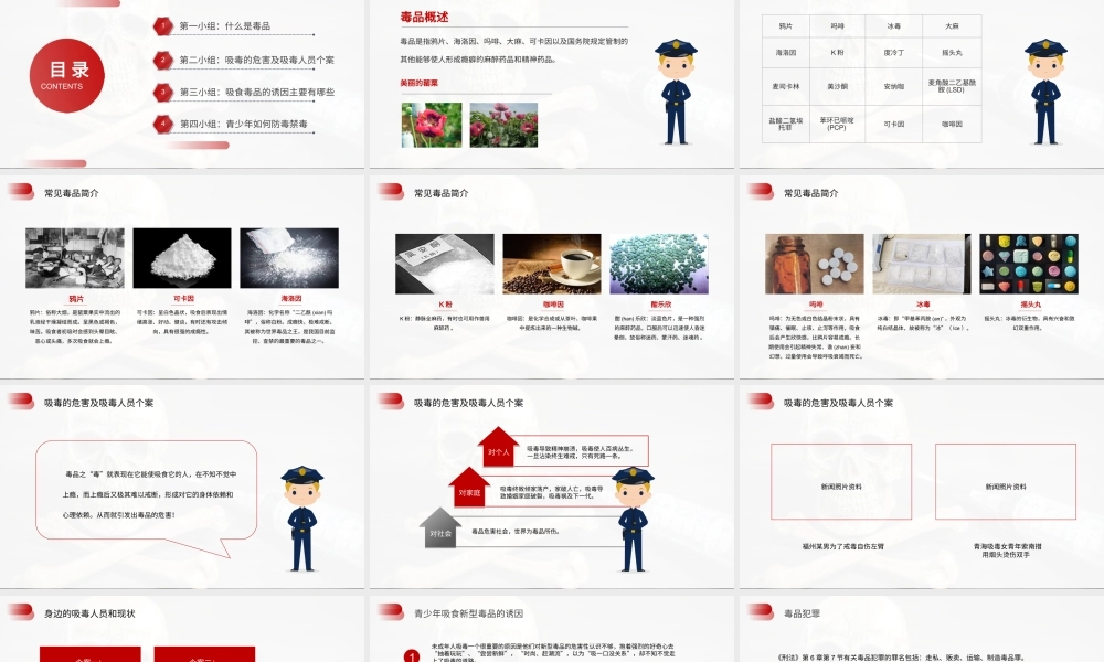 珍爱生命远离毒品禁毒宣传主题班会PPT课件（带内容）5.pptx