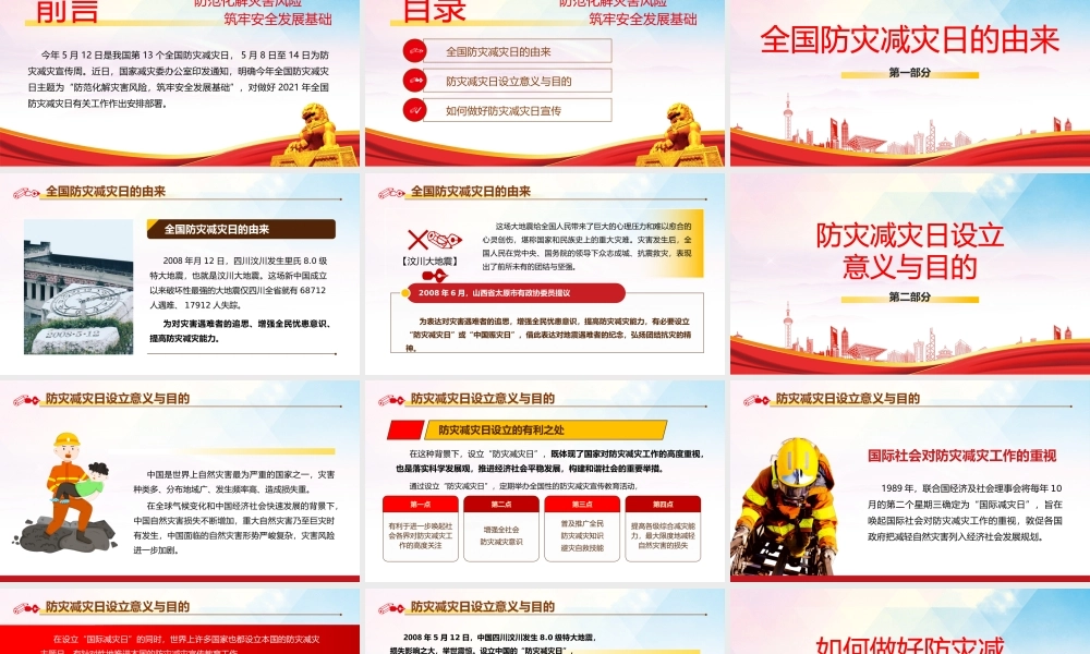 512防震减灾日防范化解灾害风险筑牢安全发展基础宣传教育PPT课件（带内容）2.pptx