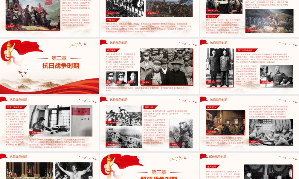 中国共产党党史教学课件PPT模板下载.pptx