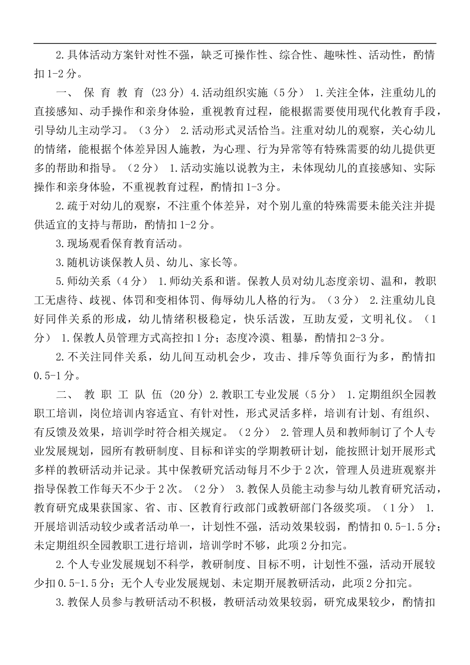 镇民办幼儿园办园行为督导检查细则评估要点.docx_第2页