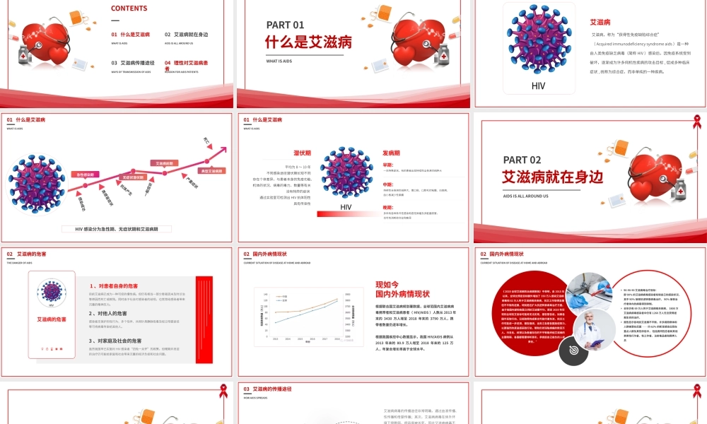 预防艾滋病世界艾滋病日健康教育主题班会PPT课件（带内容）1.pptx