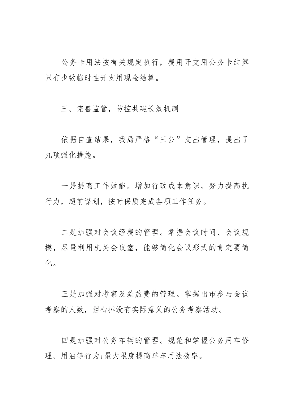 2021年三公经费自查报告.docx_第3页