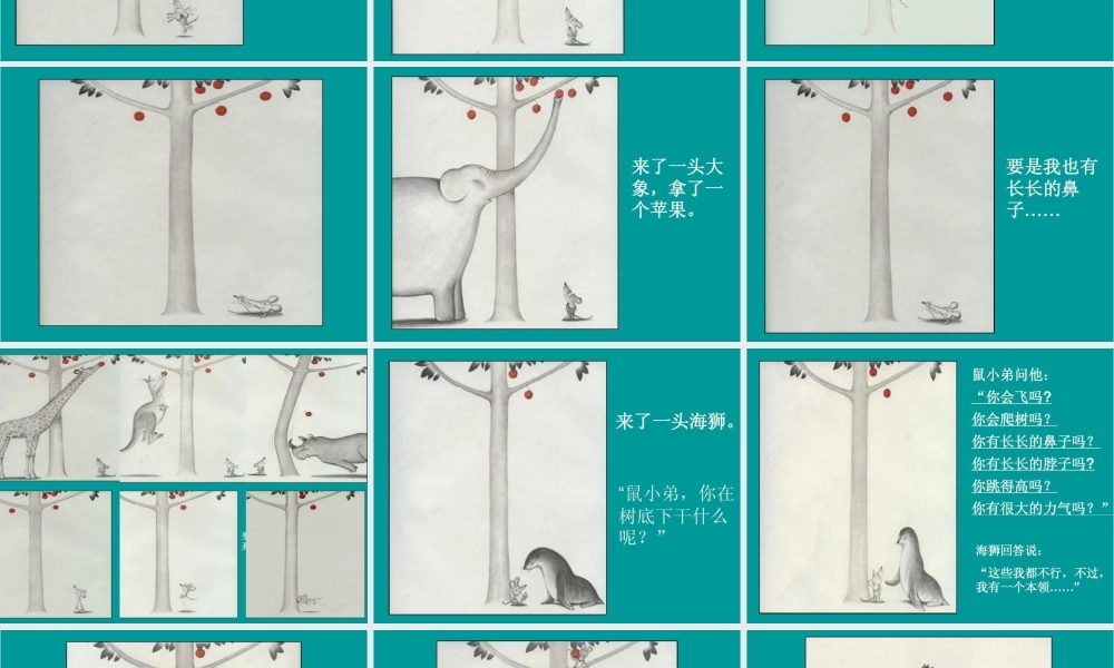 大班语言《想吃苹果的鼠小弟》微课件.pptx