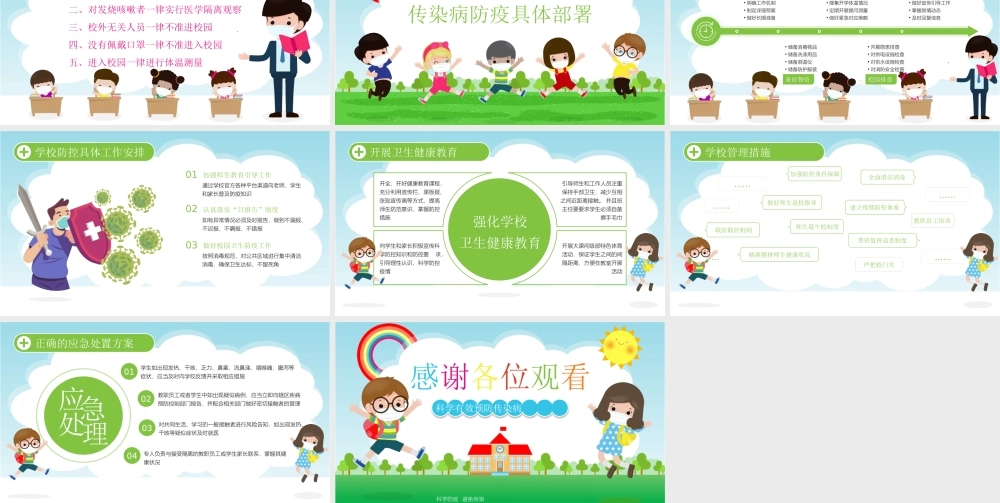 校园防疫知识PPT讲座课件（带内容）.pptx