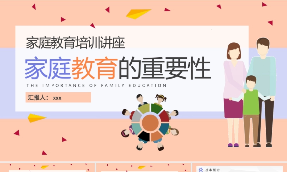 家庭教育的重要性培训讲座儿童成长环境影响因素介绍PPT模板下载.pptx