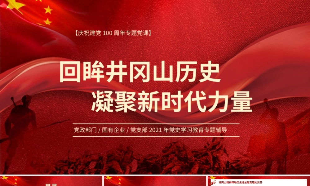 红色党建风党史学习教育专题辅导PPT模板.pptx
