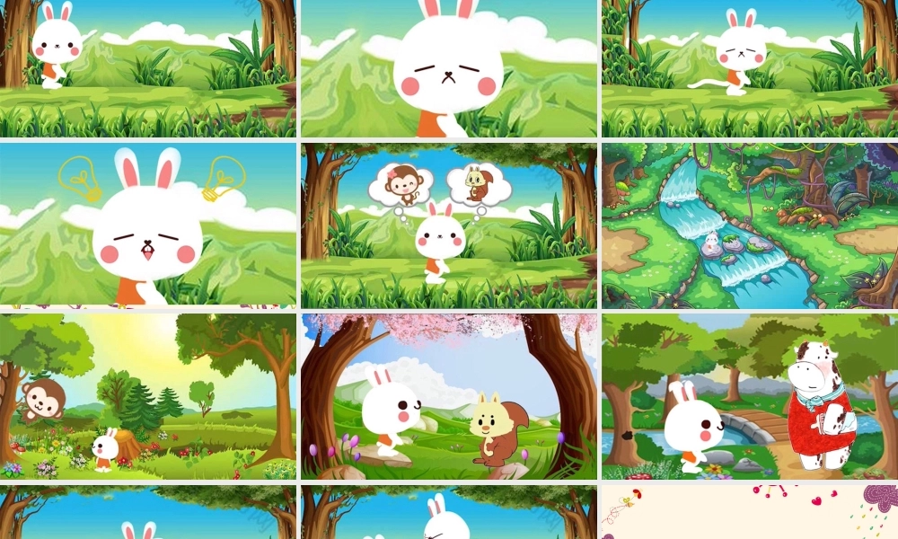 中班语言《小兔借尾巴》微课件.pptx