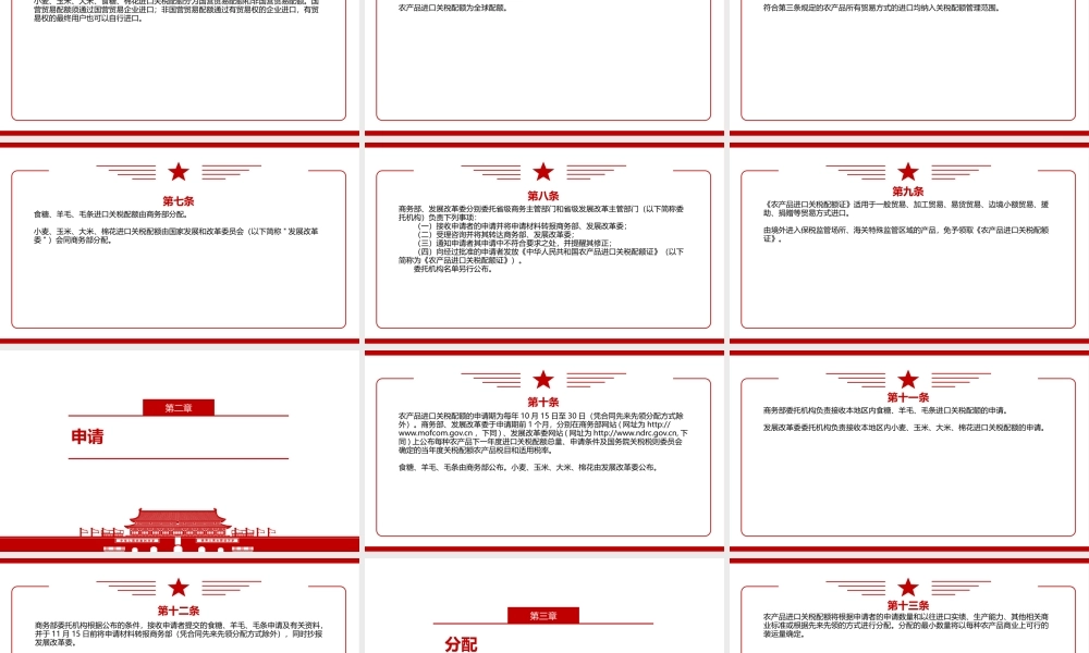 2021《农产品进口关税配额管理暂行办法（2021修正）》全文学习PPT课件（带内容）.pptx