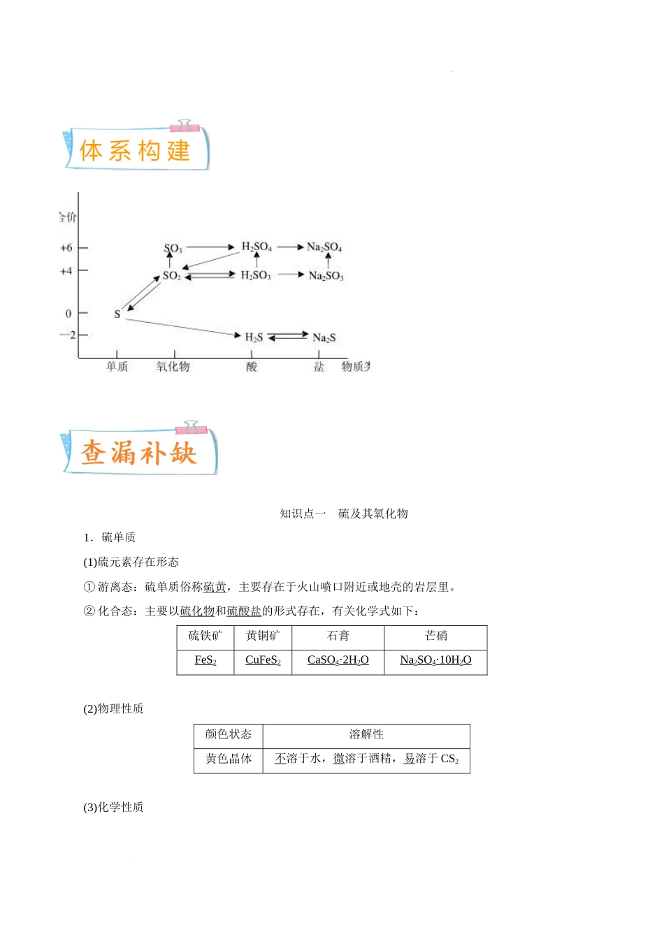 考向11 硫及其化合物- 高考化学一轮复习考点微专题（新高考地区专用）.docx_第2页