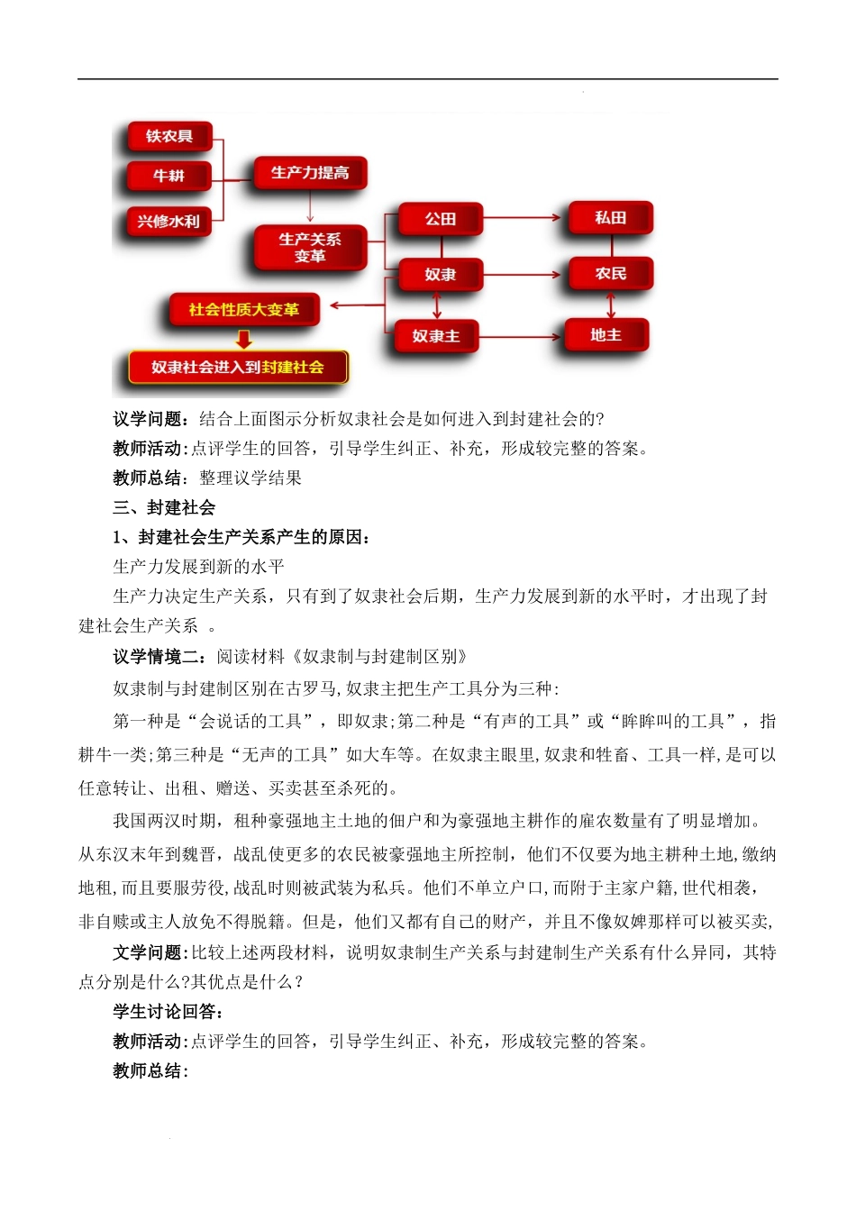 1.1.2从封建社会到资本主义社会（教学设计）-【名师备课帮】2022-2023学年高一政治上学期议题式教学模范课件＋教学设计＋课时训练（统编版必修1）.docx_第2页