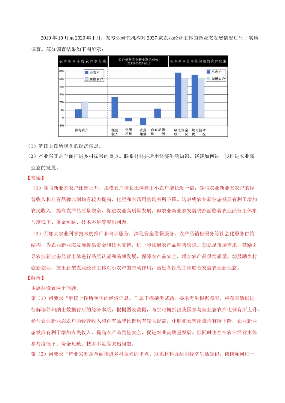 专题8图表类主观题解题方法(解析版)--2022年高考政治解题方法专项突破.doc_第2页