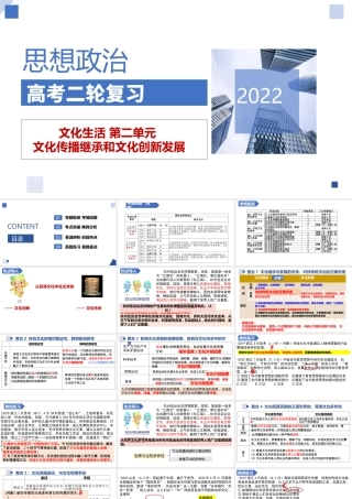 解密15 文化的传播继承与文化的创新发展（精品课件）-【高频考点解密】 高考政治二轮复习讲义+分层训练（浙江专用）.pptx
