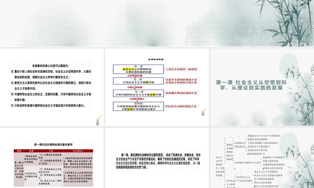 必修一《中国特色社会主义》全册核心知识（课件）-2022-2023学年高一政治上学期期中期末考点大串讲（统编版必修1）.pptx