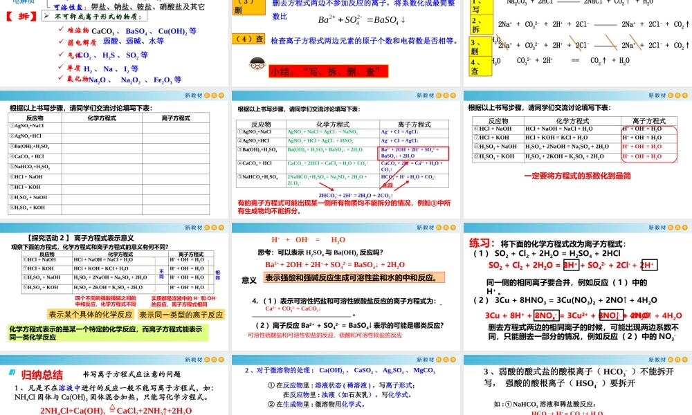 1.2.2 离子反应及其表示法（教学课件）- 高一化学同步教学课堂（人教版2019必修第一册）.pptx