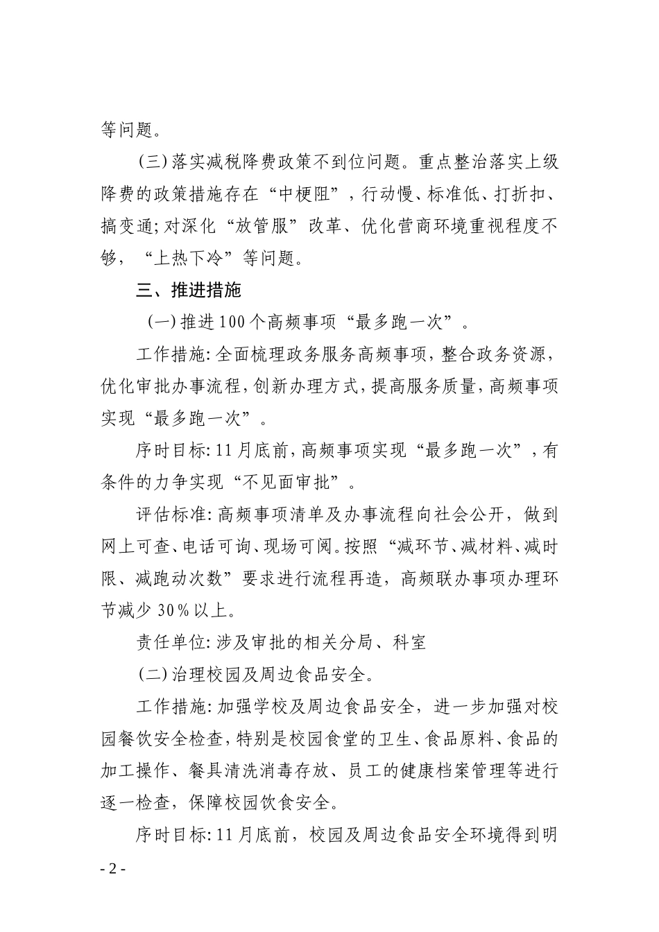 XXX市“营商环境建设突出问题”专项整治方案.doc_第2页