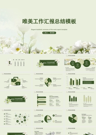 唯美工作总结汇报PPT模板.ppt