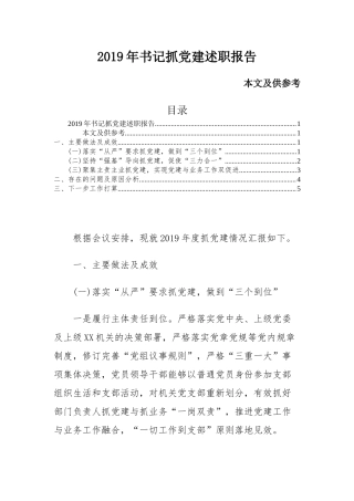 2019年书记抓党建述职报告.docx
