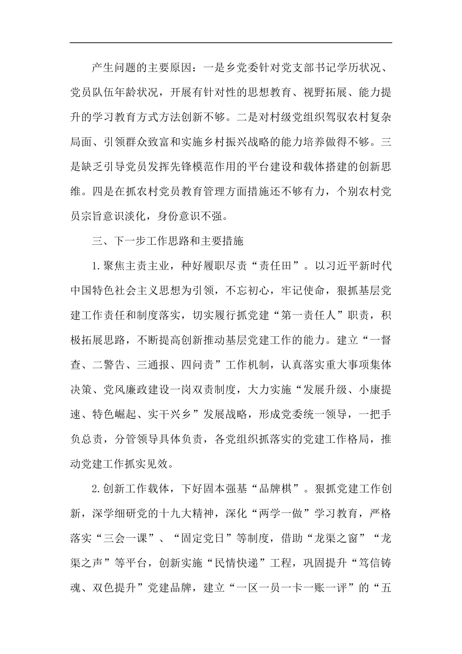 2019年度党建述职报告5篇.docx_第3页