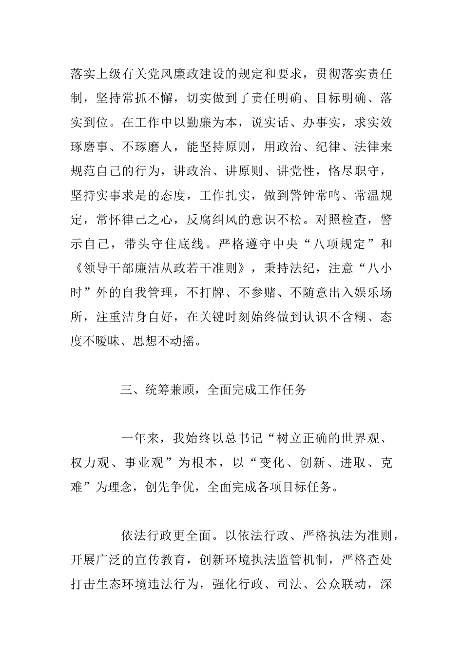 环保部门领导2020年述德述职述廉报告.docx_第2页