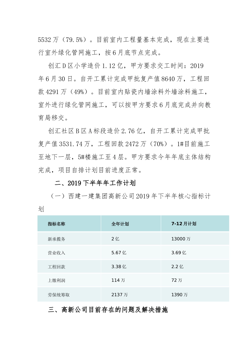 建筑公司2019上半年工作总结.docx_第2页