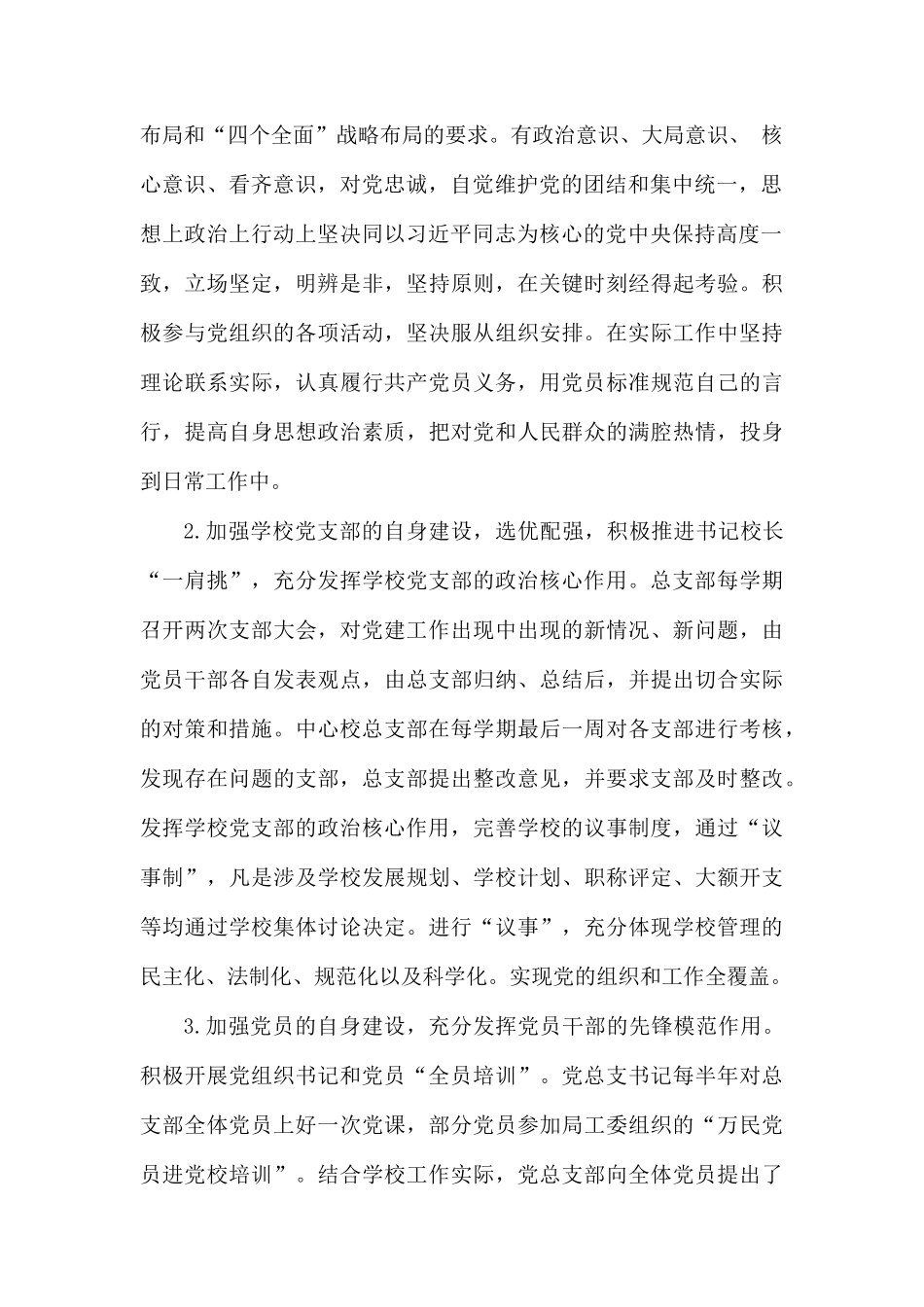 2019年学校党支部自检自查工作报告.docx_第2页