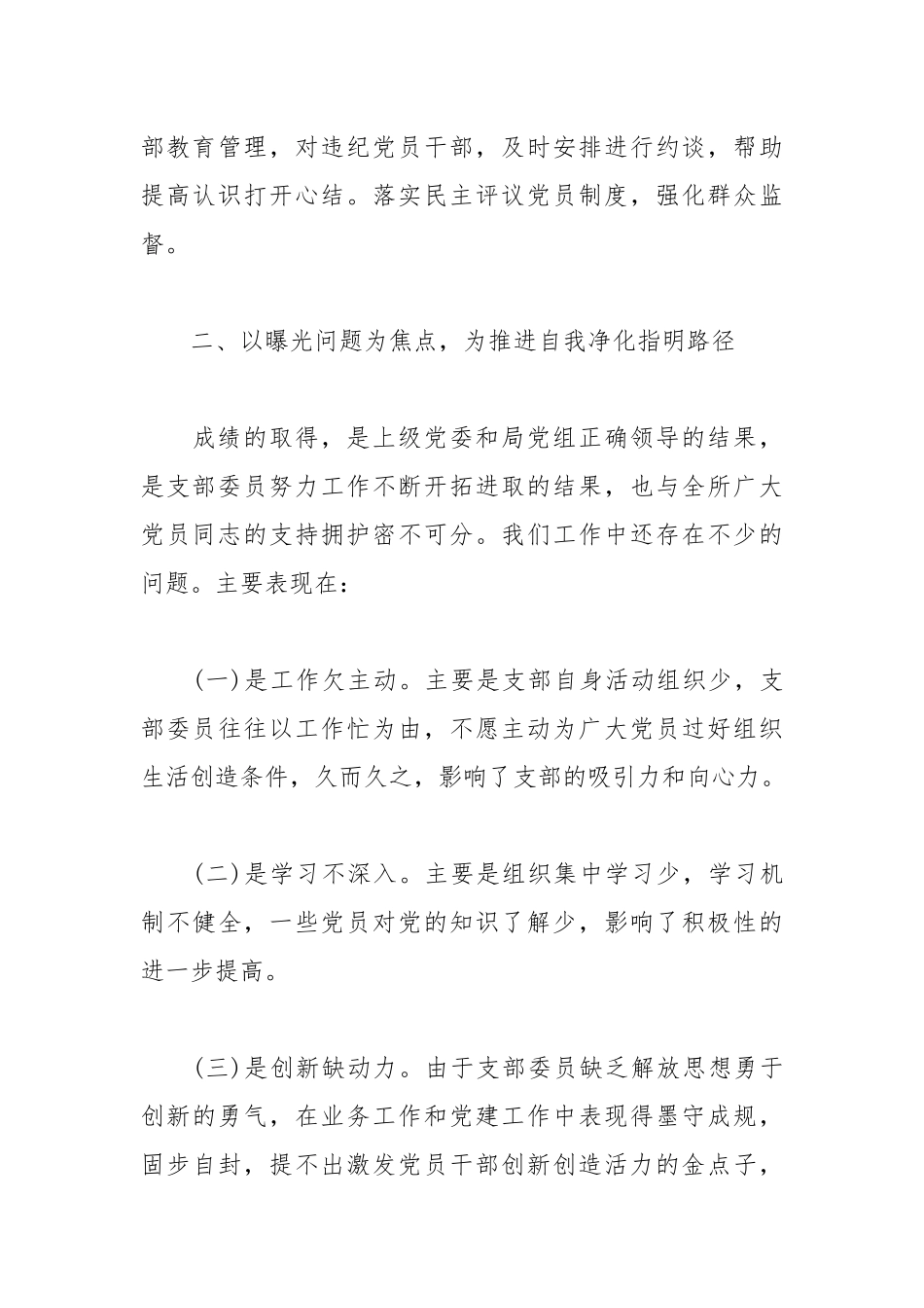 2019经典党支部工作报告范文5篇.docx_第3页