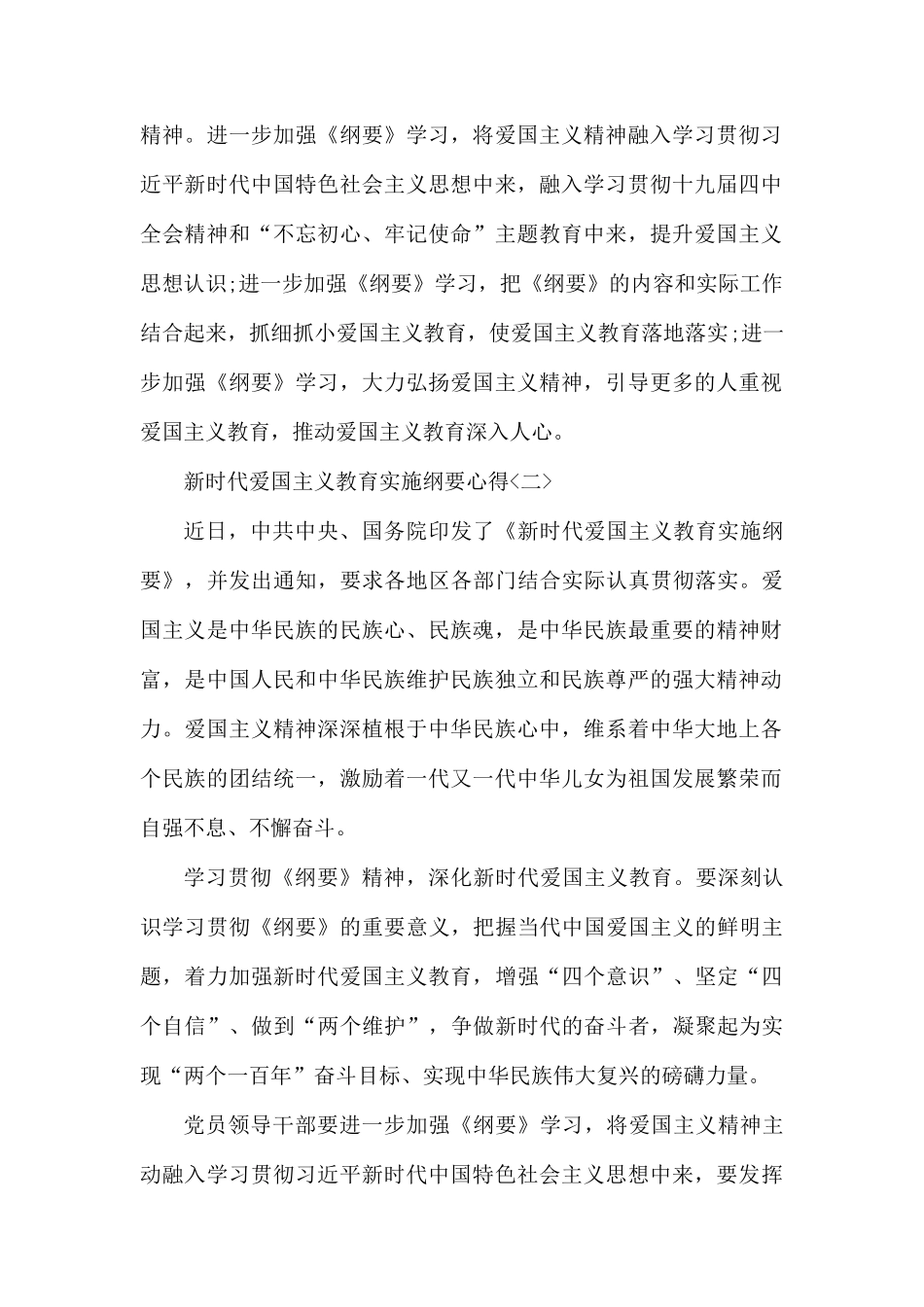 学习新时代爱国主义教育实施纲要党员心得3篇.docx_第2页