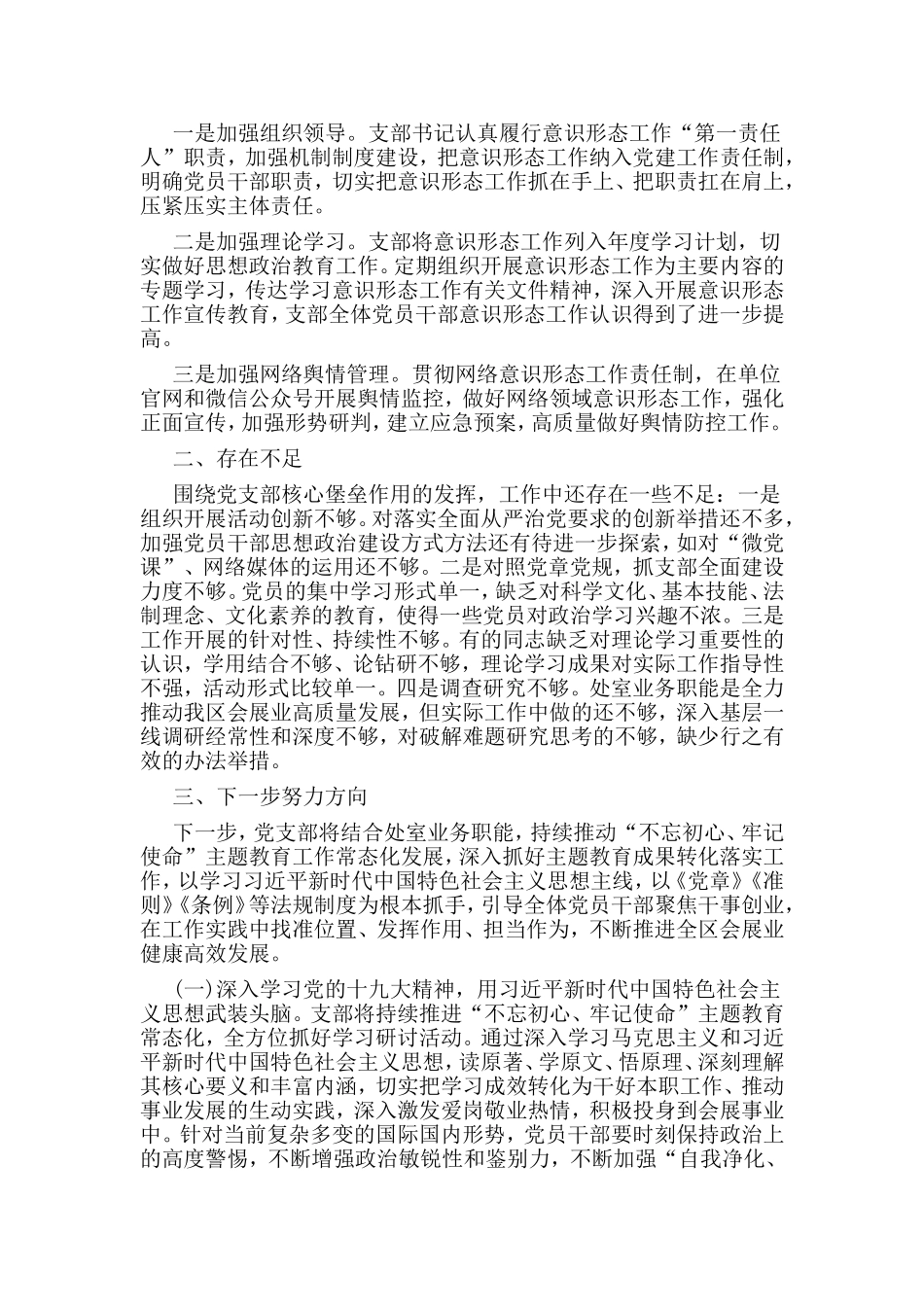 2019年度党支部工作总结.doc_第3页