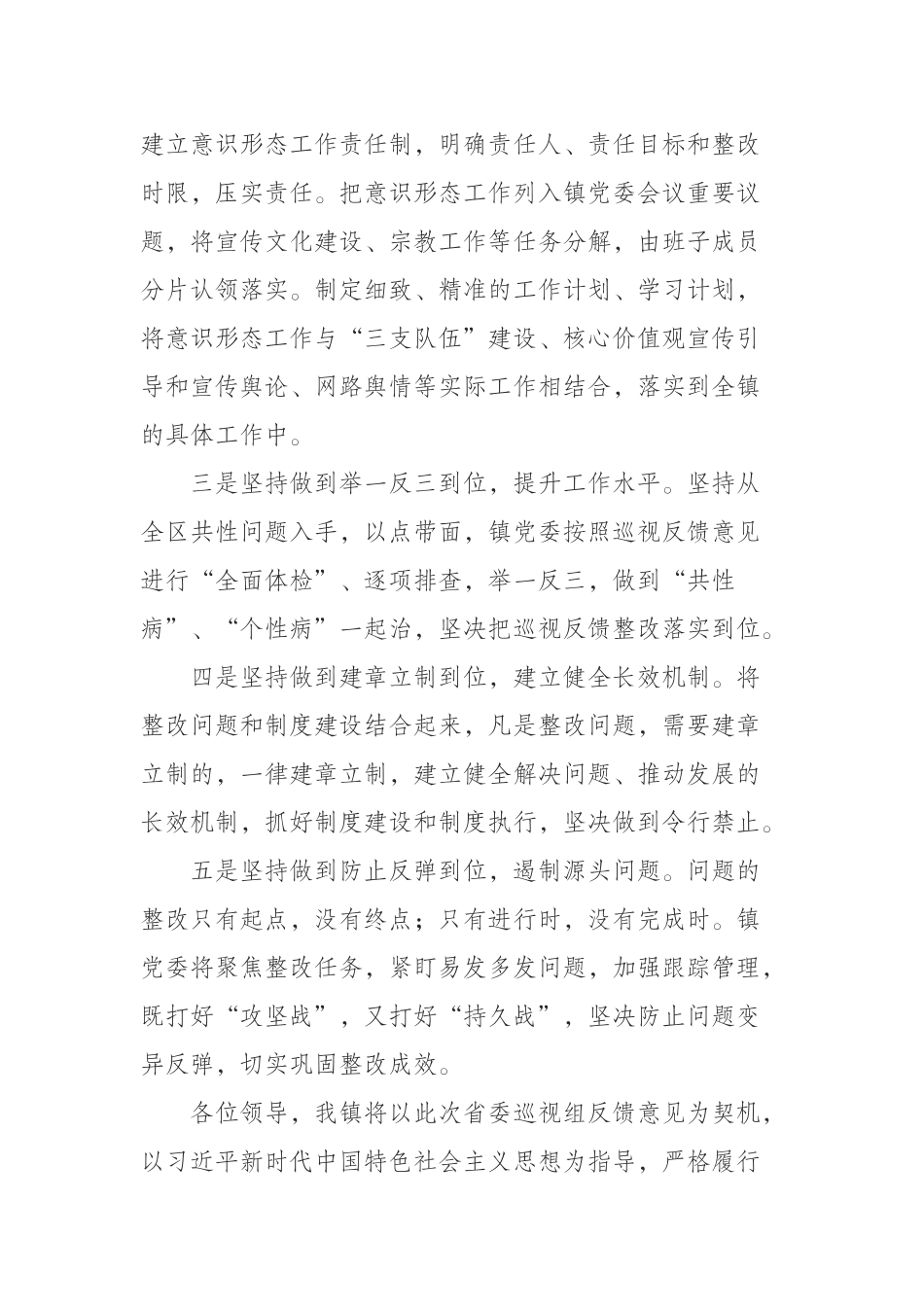 （0812）乡镇党委书记巡视整改工作表态发言.docx_第2页