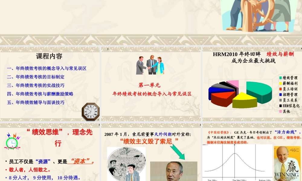 年终绩效考核与薪酬激励绩效面谈技巧培训稿.ppt