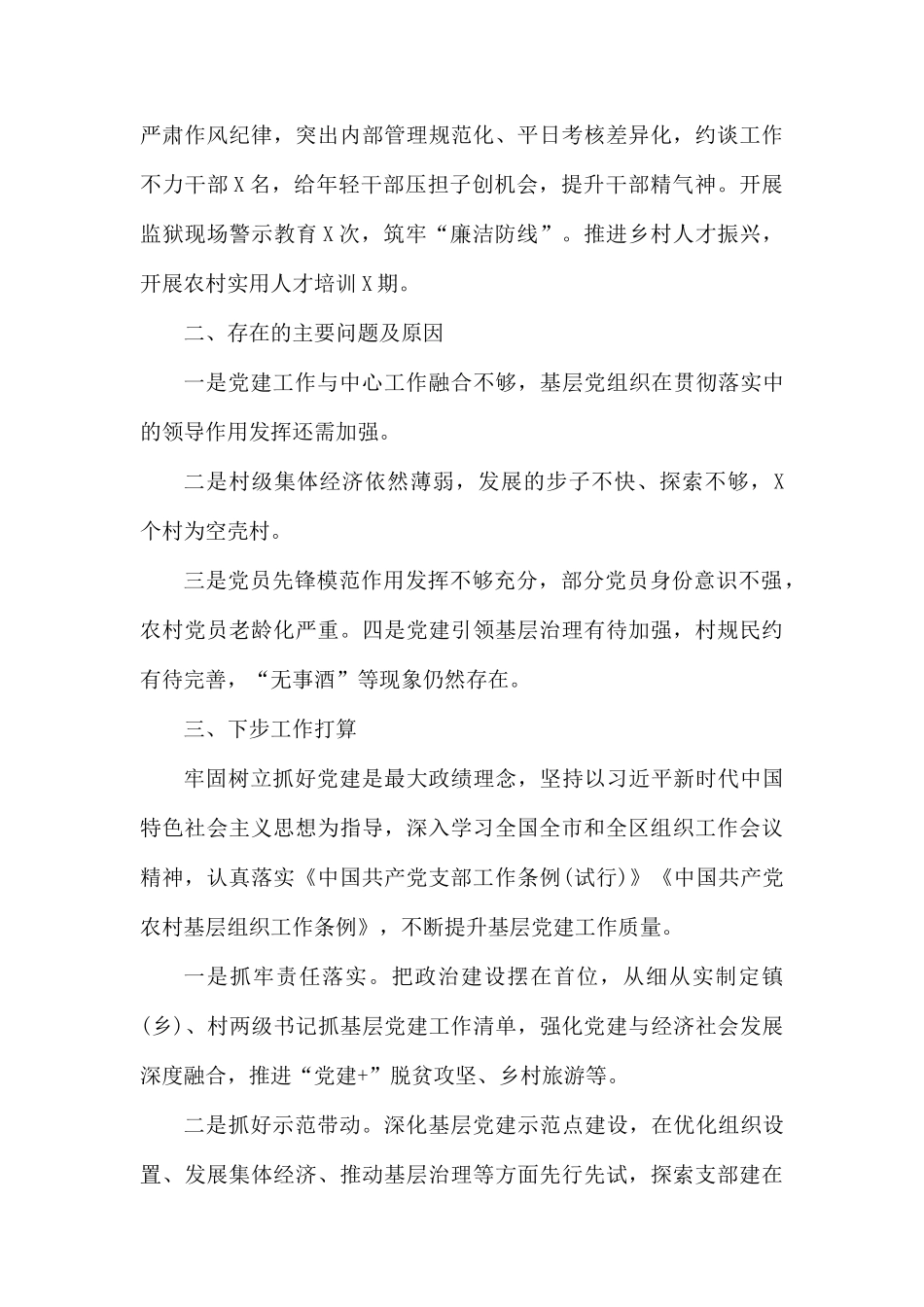 2019党支部书记年终述职报告范文.docx_第3页