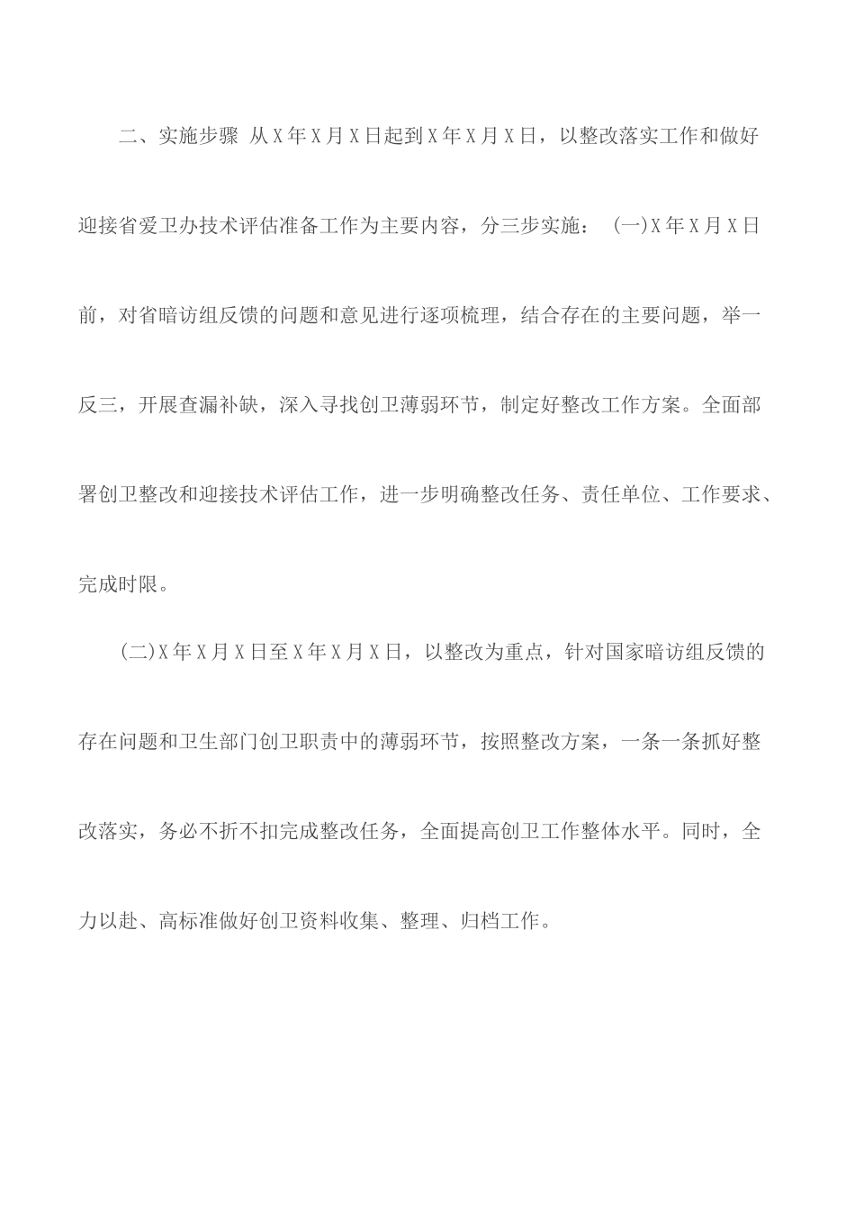 卫生局创建卫生城市暗访问题整改方案.docx_第2页