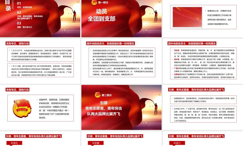 战“疫”中的共青团组织ppt模板.pptx