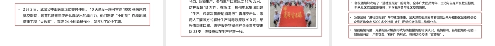 战“疫”中的共青团组织ppt模板.pptx