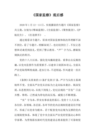 《国家监察》系列节目观后感.doc