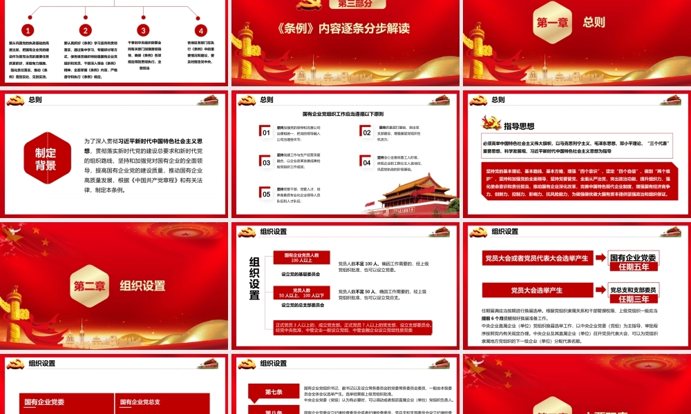 最新国有企业基层组织工作条例课件PPt模板.pptx