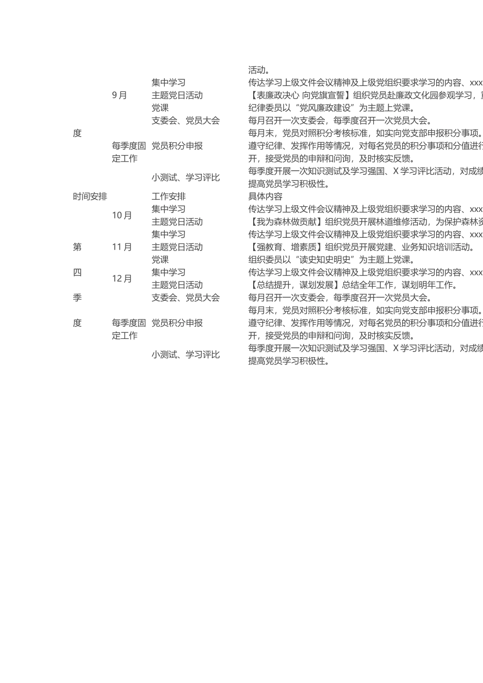 2020年某某党支部工作安排表.docx_第2页