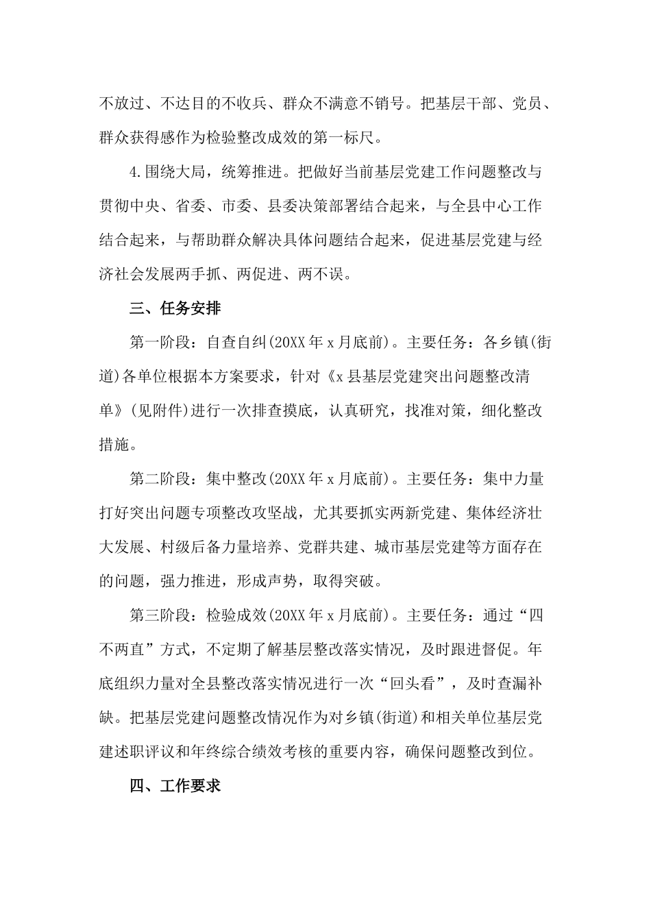2020基层党建突出问题整改借鉴方案.docx_第2页