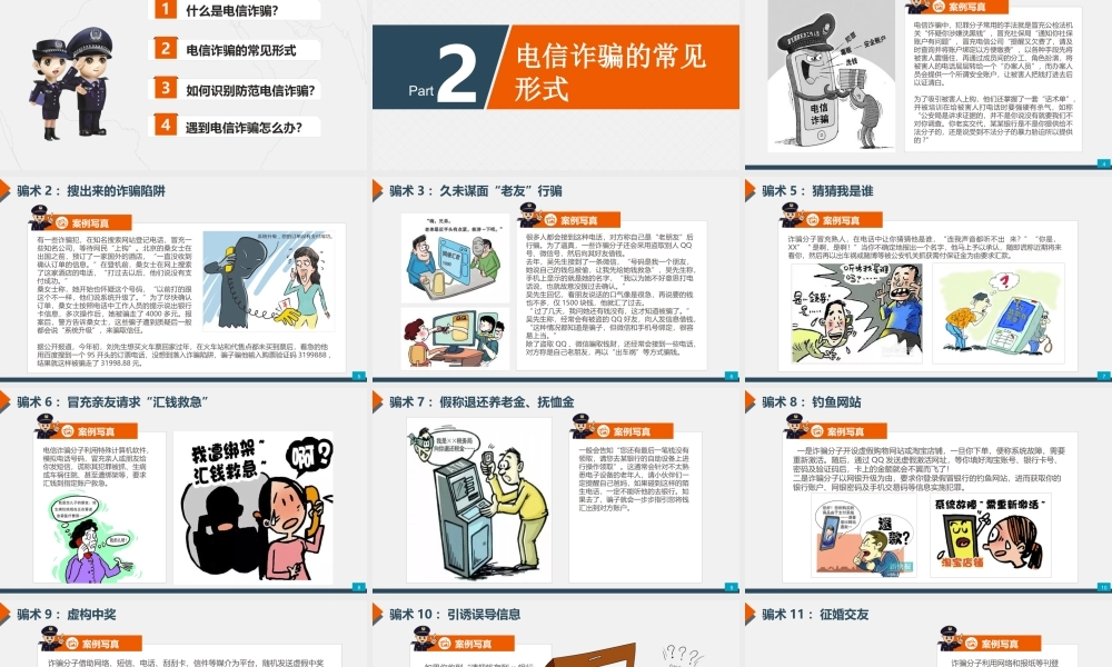 预防电信（网络）诈骗：电信诈骗的常见形式.ppt