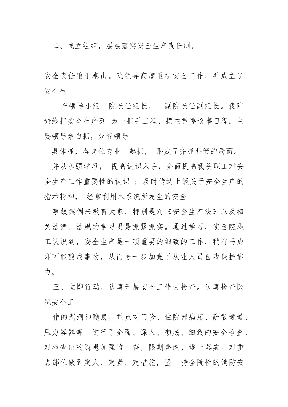 安全生产自查报告.docx_第2页