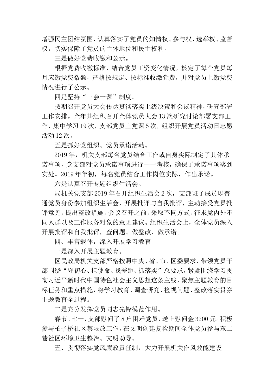 民政局党支部书记述职报告.doc_第2页