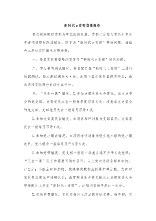 新时代e支部自查报告.docx