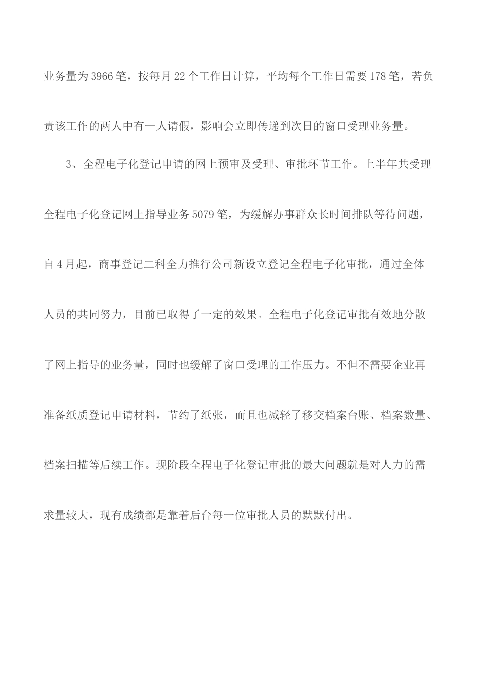 审批局商事登记科工作总结及下半年工作计划.docx_第3页