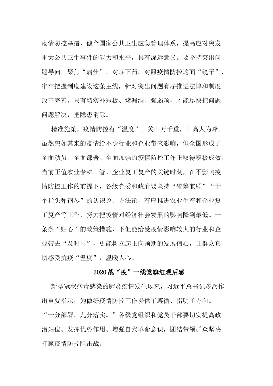 5篇2020战“疫”一线党旗红观后感.docx_第2页